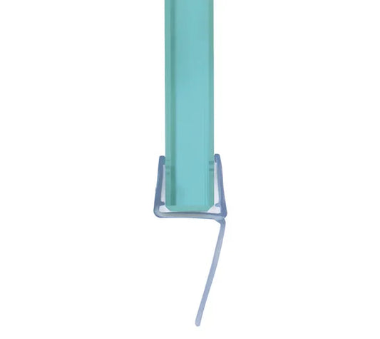 Duschtürdichtung mit Wasserabweiser für Glasdicken 6 + 8 mm, Länge 2160 mm