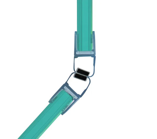 Duschtürdichtung mit Magnetprofil 135° für Glasdicken 6 - 8 mm, 2160 mm