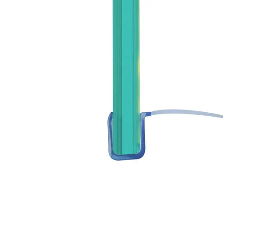 Duschtürdichtung mit seitlicher Dichtlippe für Glasdicke 8 mm, Länge 2200 mm