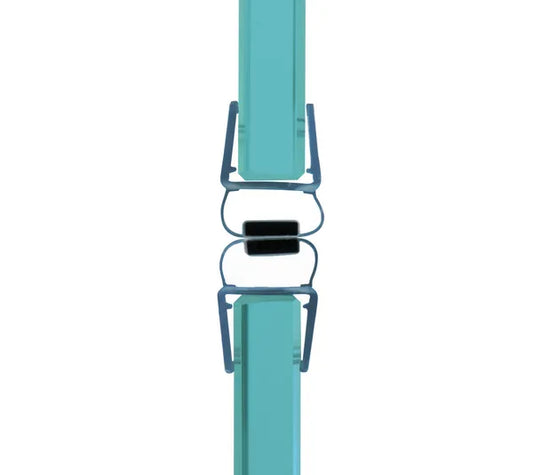 Duschtürdichtung mit Magnetprofil, 180° für Glasdicken 6 + 8 mm, Länge 2160 mm