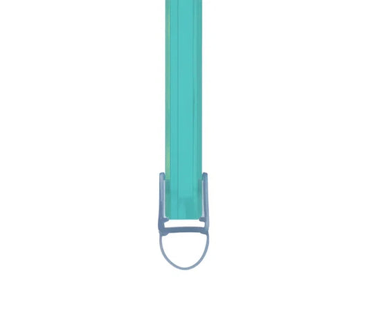 Duschtürdichtung mit Balg für Glasdicken 10 + 12 mm, Länge 2160 mm
