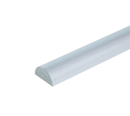 Duschtürdichtung Schwallschutz aus Acryl, Breite 20 mm, Höhe 10 mm, Länge 2000 mm