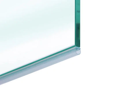 Duschtürdichtung selbstklebend mit Balg für Glasdicken 8 + 10 + 12 mm, Länge 2500 mm