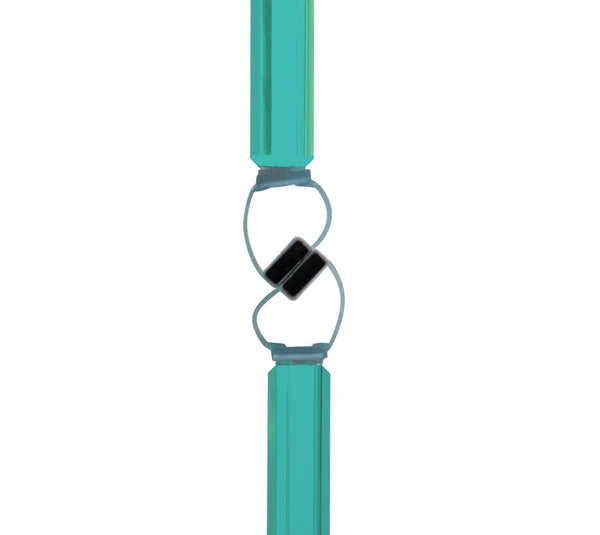 Duschtürdichtung selbstklebend mit Magnet 180° für Anschlagtüren für Glasdicken 8 + 10 + 12 mm, Länge 2500 mm
