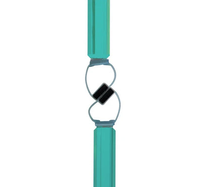 Duschtürdichtung selbstklebend mit Magnet 180° für Anschlagtüren für Glasdicken 8 + 10 + 12 mm, Länge 2500 mm