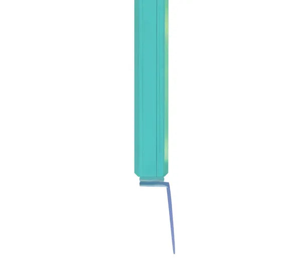 Selbstklebende Duschtürdichtung mit seitlicher Dichtlippe für 8-12 mm, Länge 2500 mm