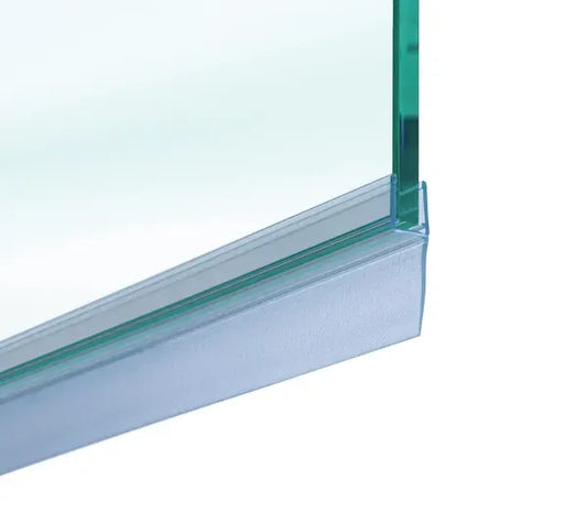 Duschtürdichtung mit Wasserabweiser für Glasdicken 6 + 8 mm, Länge 2160 mm