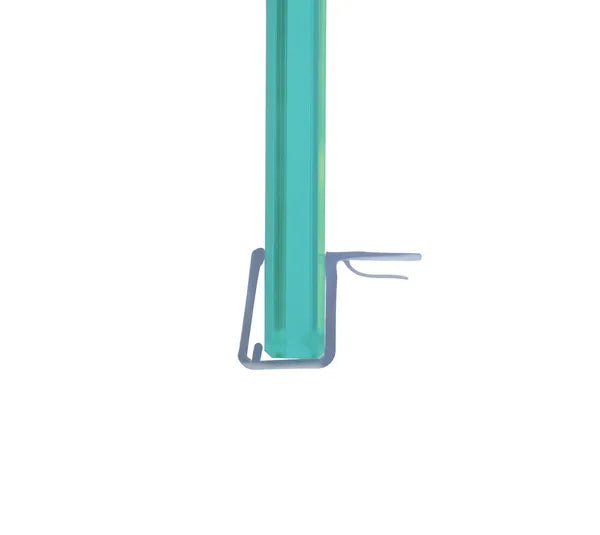 Duschtürdichtung mit Eckanschlag 90° für Glasdicken 6 + 8 mm, Länge 2160 mm