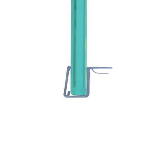 Duschtürdichtung mit Eckanschlag 90° für Glasdicken 6 + 8 mm, Länge 2160 mm