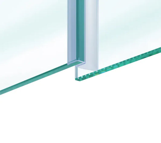 Duschtürdichtung mit seitlicher Dichtlippe für Glasdicke 8 mm, Länge 2200 mm