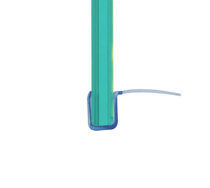 Duschtürdichtung mit seitlicher Dichtlippe für Glasdicke 8 mm, Länge 2200 mm