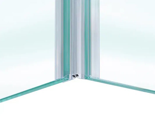 Duschtürdichtung mit Magnetprofil für Eckeinstieg für Glasdicken 6 + 8 mm, Länge 2160 mm