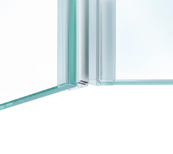 Duschtürdichtung mit Magnet 135° für Glasdicken 10 + 12 mm, Länge 2160 mm