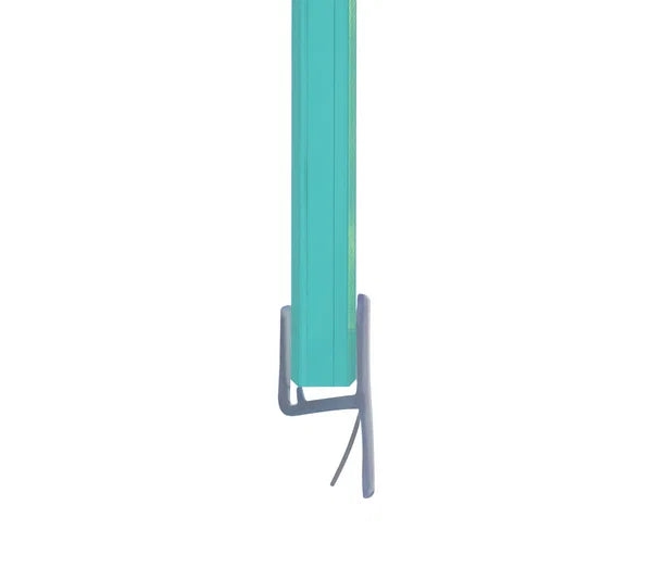Duschtürdichtung mit Frontanschlag 180° für Glasdicken 8 + 10 mm, Länge 2160 mm