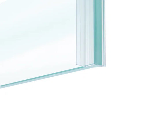 Duschtürdichtung mit Eckanschlag 90° für Glasdicken 8 + 10 mm, Länge 2160 mm