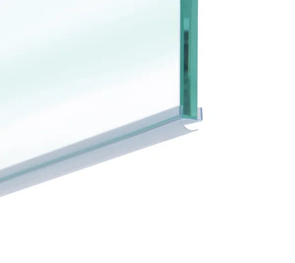 Duschtürdichtung mit offener Dichtlippe für Glasdicke 10 mm, Länge 2160 mm