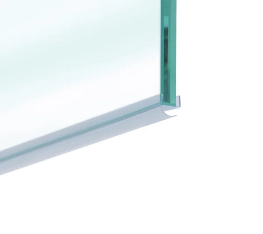 Duschtürdichtung mit offener Dichtlippe für Glasdicke 10 mm, Länge 2160 mm