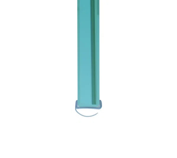 Duschtürdichtung mit offener Dichtlippe für Glasdicke 10 mm, Länge 2160 mm