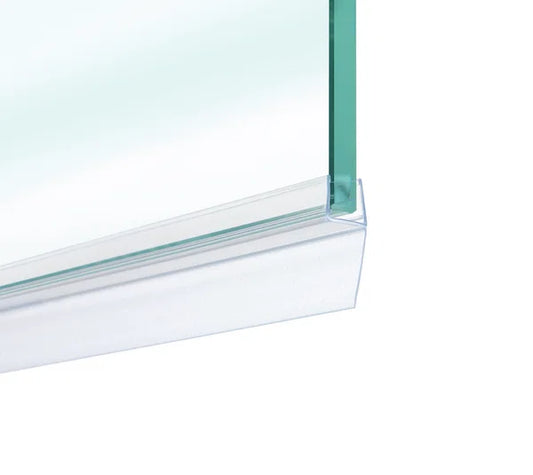 Duschtürdichtung mit langer Dichtlippe für Glasdicken 10 + 12 mm, Länge 2160 mm