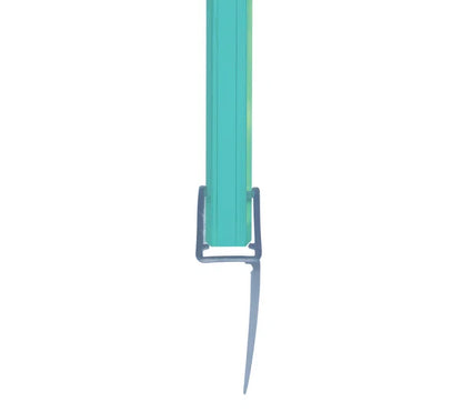 Duschtürdichtung mit langer Dichtlippe für Glasdicken 10 + 12 mm, Länge 2160 mm