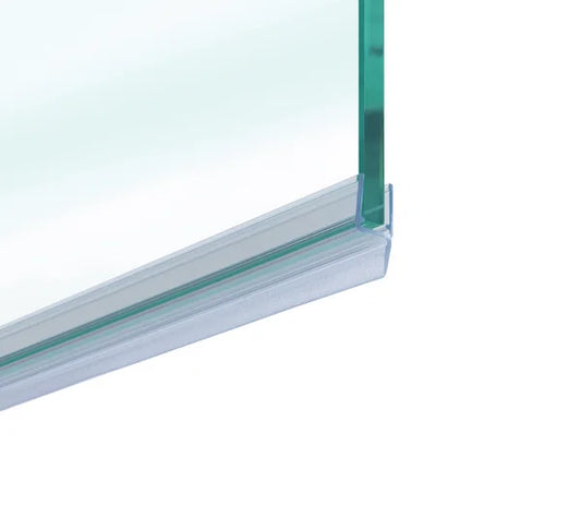 Duschtürdichtung mit kurzer Dichtlippe für Glasdicken 6 + 8 mm, Länge 2500 mm