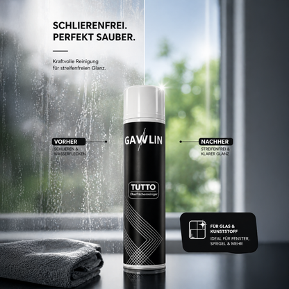 TUTTO Oberflächenreiniger – streifenfrei für Fenster, Spiegel & Herdoberflächen (660ml)
